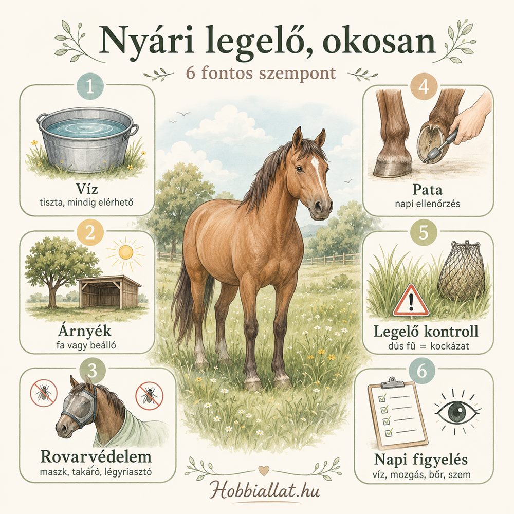 Lótartás nyáron